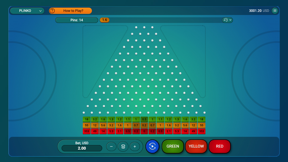 Plinko ball drop game board